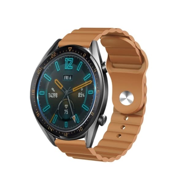 Silikoninen kellonauha Huawei ja Amazfit - Ruskea Brown
