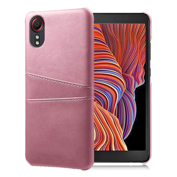 Dual Card case Samsung Galaxy Xcover 5 - Lyserød Pink