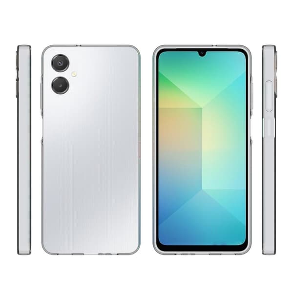 Telefonfodral Samsung Galaxy A06 5G / F06 5G / M06 5 Clear Vattenstämpel Resistent Flexibelt bakstycke Transparent