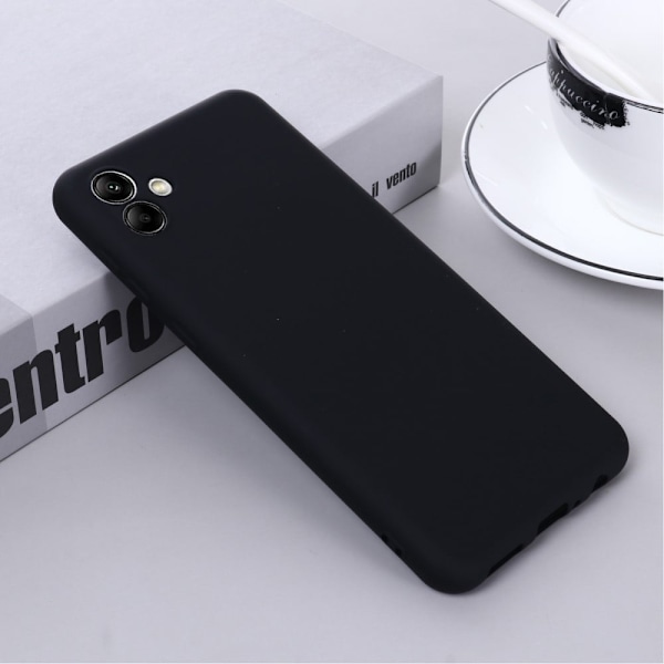 Matta nestesilikoninen kuori Samsung Galaxy A04e - Musta Black