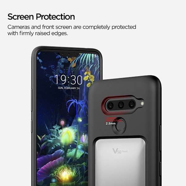 VRS Design Damda High Pro Shield LG V50:lle - Sumuinen Musta Black