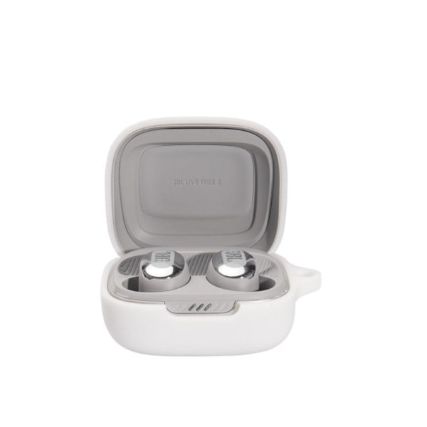 JBL Live Free 2 silicone case with buckle - White Vit