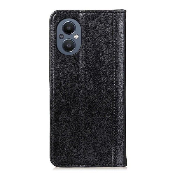 Genuine Nahkakotelo With Magnetic Closure For OnePlus Nord N20 5 Black