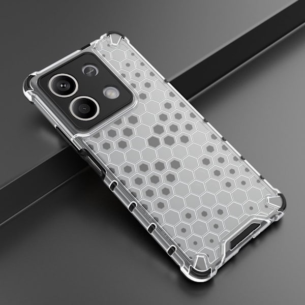 Bofink Honeycomb Xiaomi Redmi Note 13 skal - Grå Silvergrå
