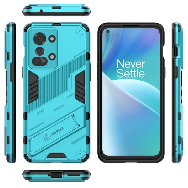 Stöttåligt OnePlus Nord 2T hybridskal - Blå Blå