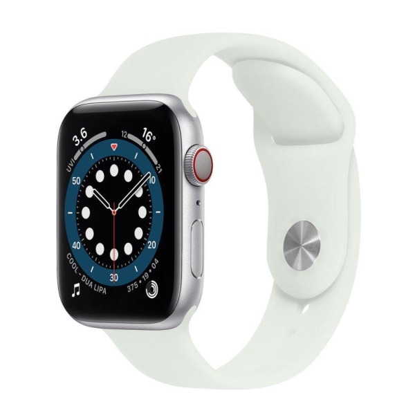 Apple Watch 42mm - 44mm färgskiftande klockarmband i silikon - Transparent Till Grå Silvergrå