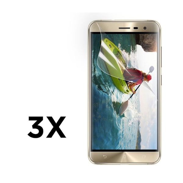 Klar LCD Skärmskydd till ASUS Zenfone 3 ZE552KL - 3-pack Transparent