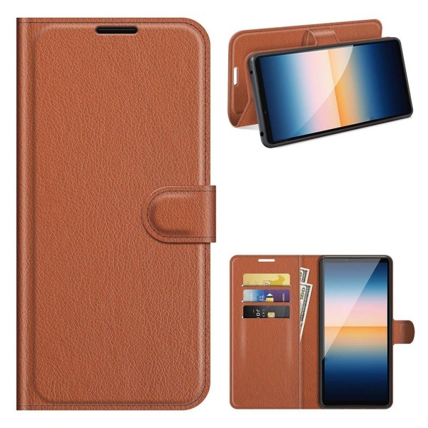 Classic Sony Xperia 10 III Flip Etui - Brun Brown