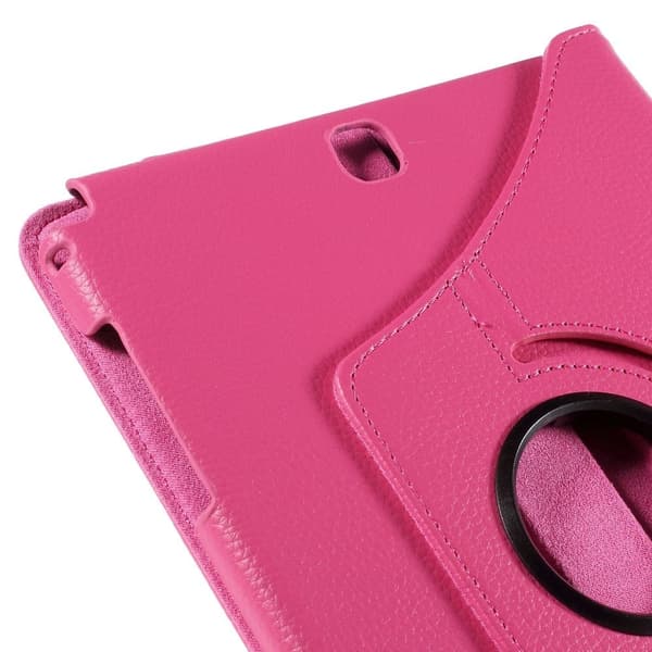 Jessen Samsung Galaxy Tab A 9.7 lær etui med rotasjons mulighet - Varm Rosa Pink