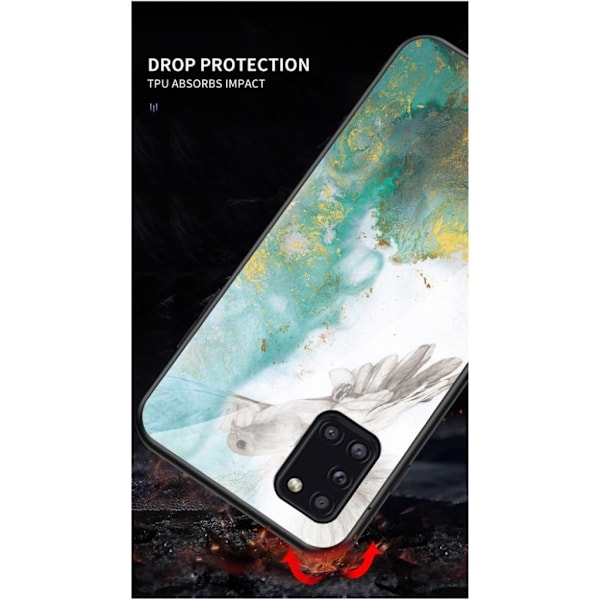 Fantasy Marble Samsung Galaxy A31 Cover - Flyvende Due Multicolor