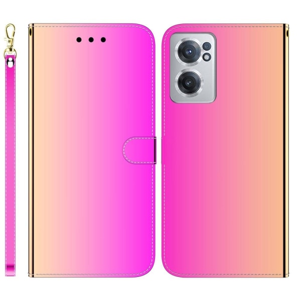 Mirror OnePlus Nord CE 2 5G flip case - Rose Pink