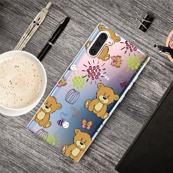 Deco Samsung Galaxy Note 10 deksel - bamser Multicolor