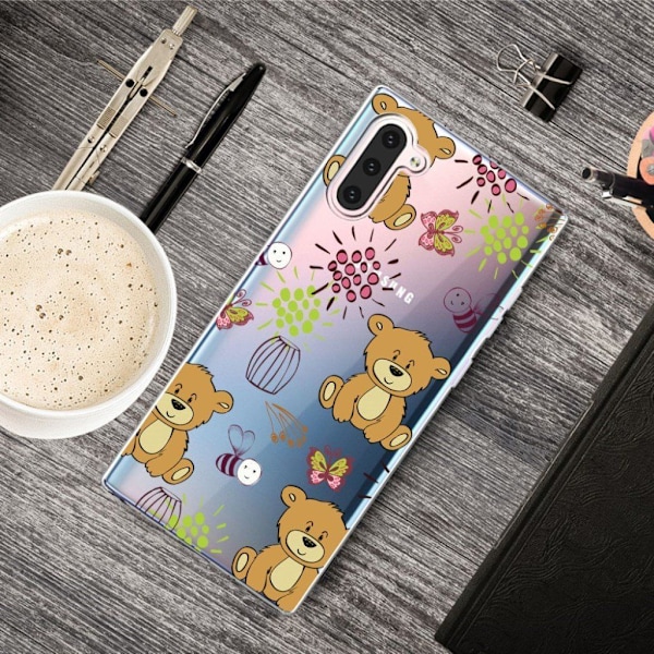 Deco Samsung Galaxy Note 10 kuoret - Bears Multicolor