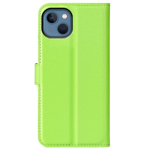 Klassisk iPhone 14 Plus flip etui - Grøn Green