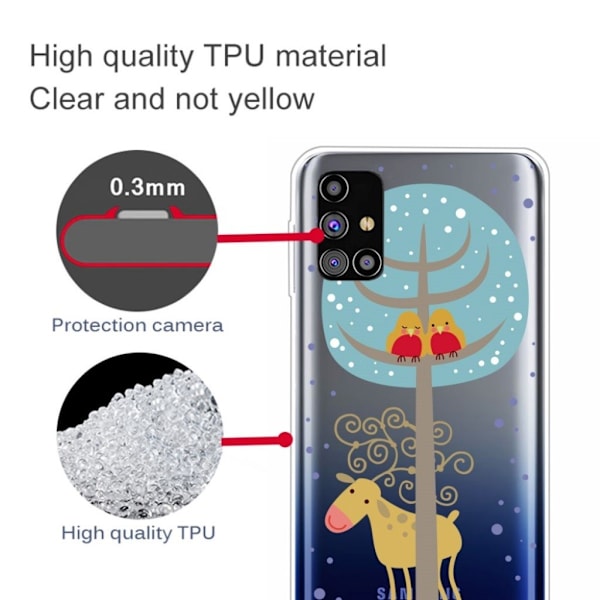 Juletaske til Samsung Galaxy M51 - Dejlige Rådyr Multicolor