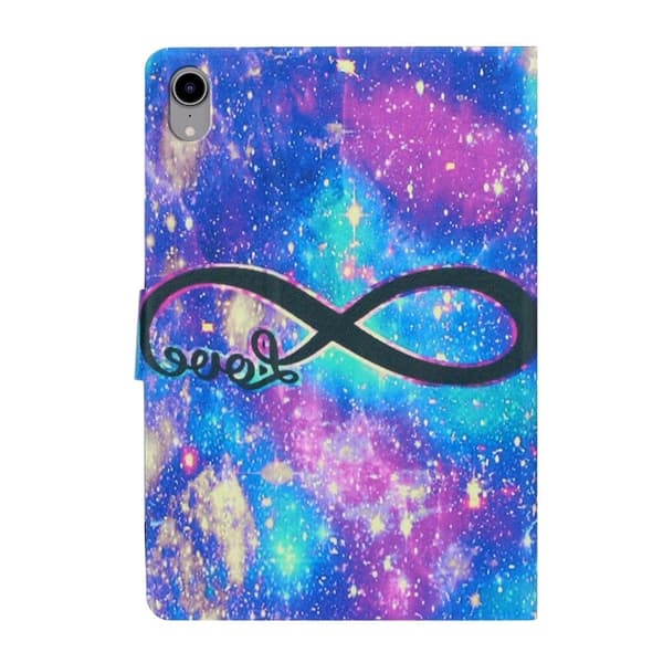 iPad 10.9 (2022) viileä kuvio nahkakotelo - Rakkaus Multicolor