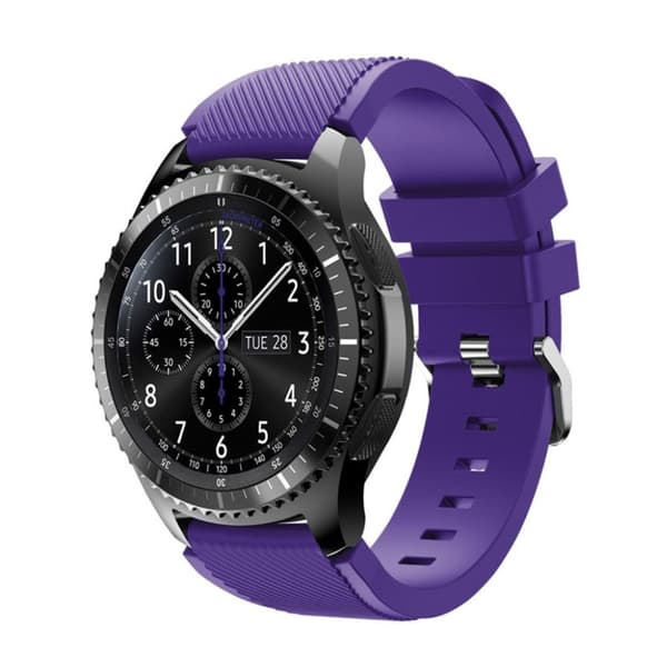 Samsung Gear S3 fleksibelt silikonerem - Lilla Purple
