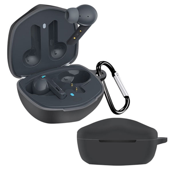 QCY G1 silikoneetui med spænde - Sort Black