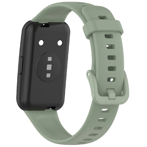 Huawei Band 7 Silicone Watch Band Solid Color Replacement Strap - Lysegrøn Green