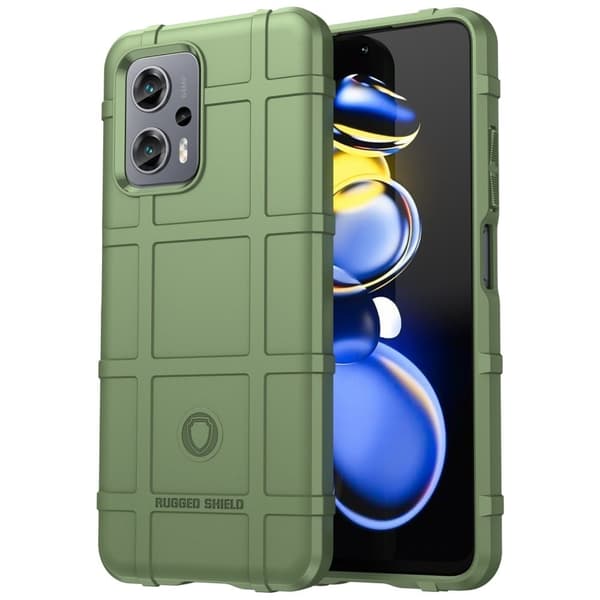 Rugged Shield Etui Xiaomi Poco X4 Gt / Note 11t Pro / 11t Pro Plus - Grønn Green