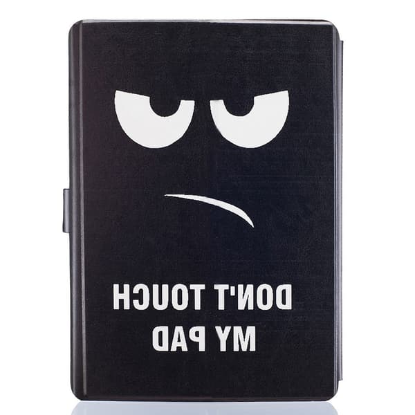 Folio etui av syntetisk lær for tablets - Ikke rør tableten min! Black