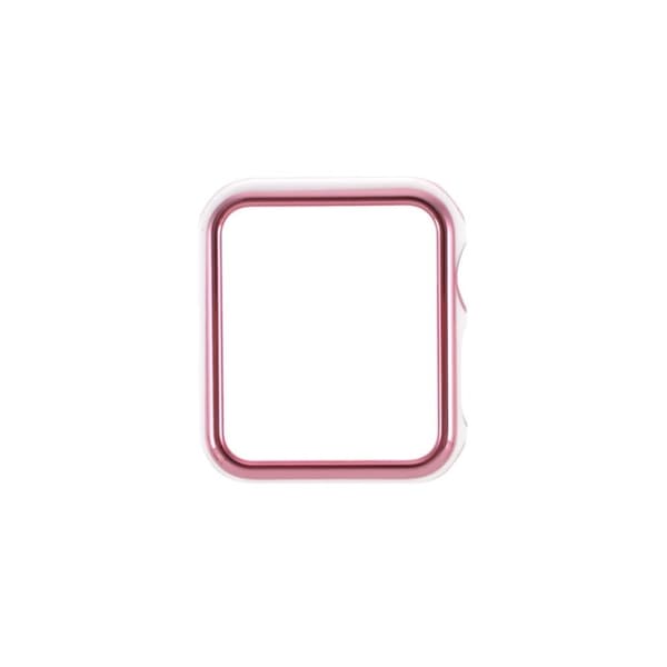 Apple Watch Series 3/2/1 42mm stilfuld ramme - Rødguld / Lyserød Pink