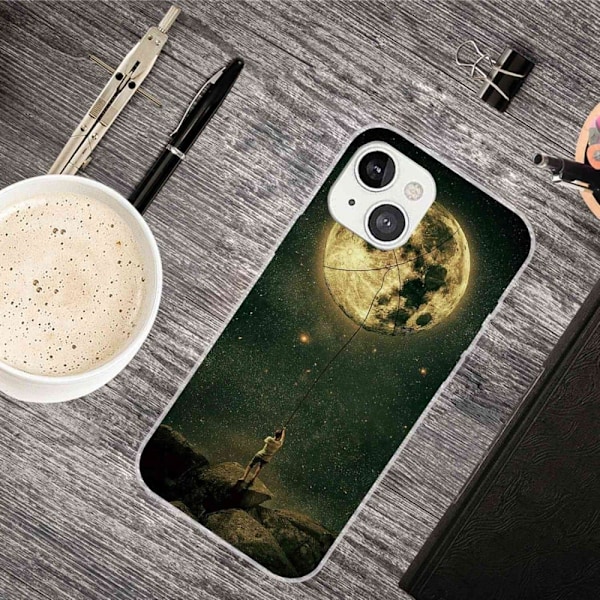 Deco iPhone 14 skal - Måne Guld