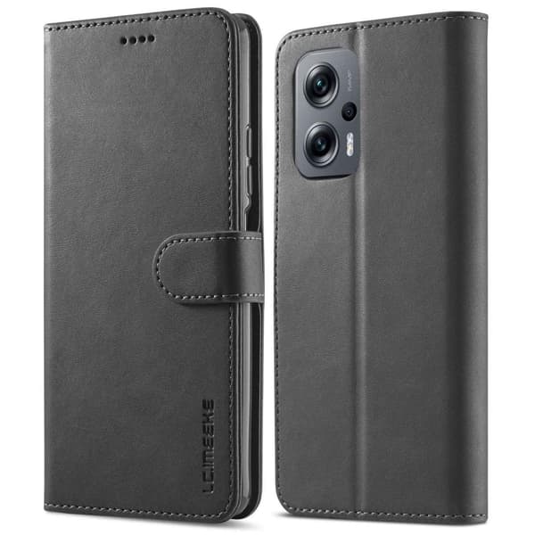 LC.IMEEKE Xiaomi Redmi Note 11E / 11 Prime 5g / M4 5g Flippetui - Svart Black