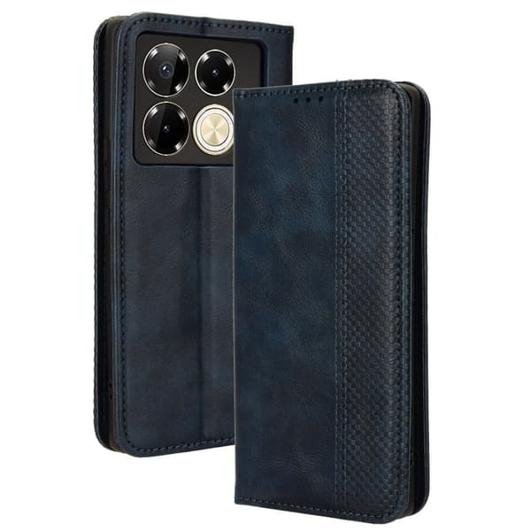 Bofink Vintage Infinix Note 40 Pro nahkakotelo - Sininen Blue