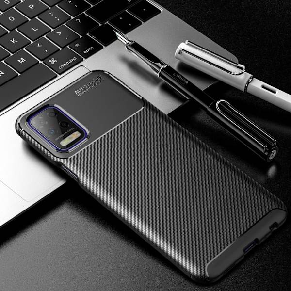 Carbon Shield LG K62 / K52 / Q52 etui - sort Black
