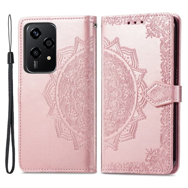 Mandala Honor 200 Lite nahkakotelo - Ruusukulta Pink