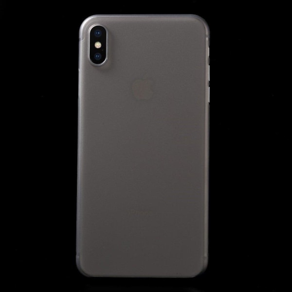 iPhone Xs Max erittäin ohut kova muovinen takasuojakuori - Vaale Silver grey