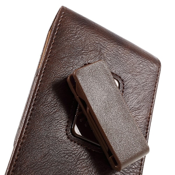 Universell Smartphone och Kort Läderfodral, Storlek: 16 x 8.4 x 1.8cm - Brun Brun