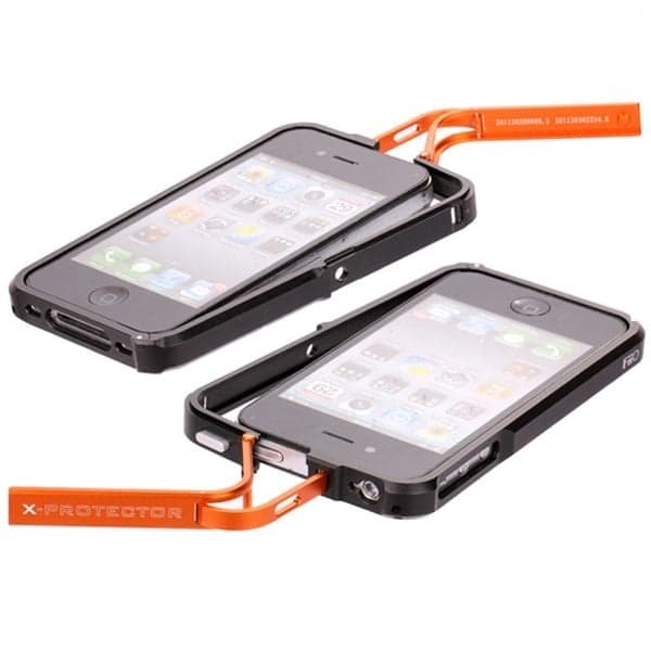 FiiO X-Fighter (sort halvdel - Orange) Alu-Kofanger Til Iphone 4/4S Orange