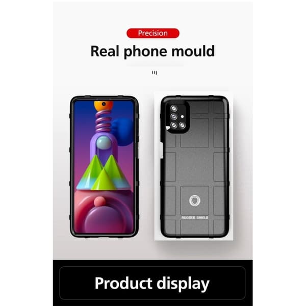 Rugged Shield Samsung Galaxy M51 skal - Svart Svart