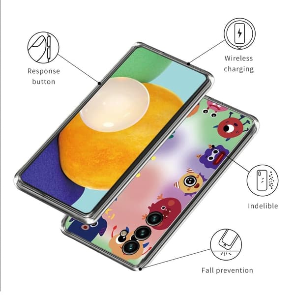 Deco Samsung Galaxy A54 skal - Monster multifärg