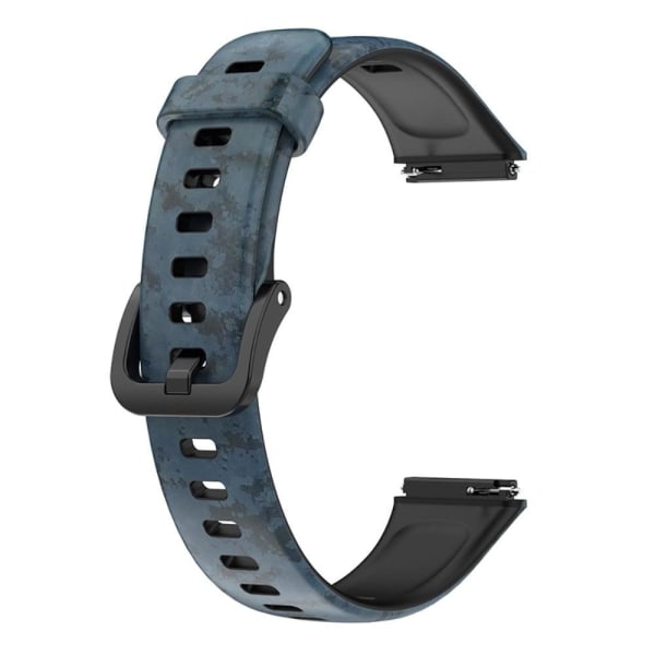 Huawei Band 7 pattern printing watch strap - Mosaic Blå