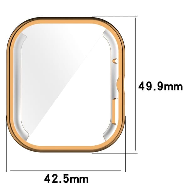 Xiaomi Redmi Watch 4 Ridsefast urbeskyttelsesetui Galvanisering Anti-drop Frame - Sort Black