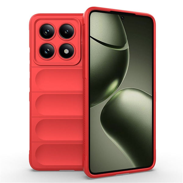 Mjukt greppformat Xiaomi 14T skal - Röd Röd