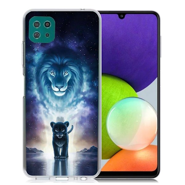 Deco Samsung Galaxy A22 5G Suojakotelo - Lion Blue