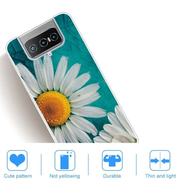 Deco Asus Zenfone 7 Pro Etui - Tusenfryd White
