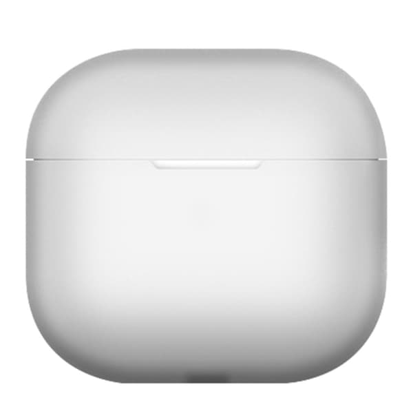 AirPods 4 Silikonfodral Bluetooth hörlurar Anti-rep Skyddshölje - Transparent Vit Vit