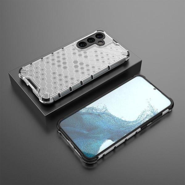 Bofink Honeycomb Samsung Galaxy S25 skal - Grå Silvergrå