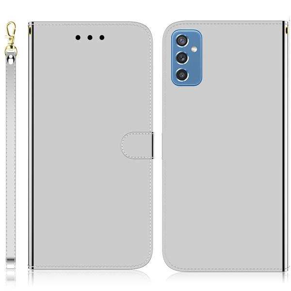 Mirror Samsung Galaxy M52 5G Flippetui - Sølv Silver grey