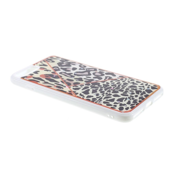 Marble design iPhone 7 Plus kotelot - Leopardi Black