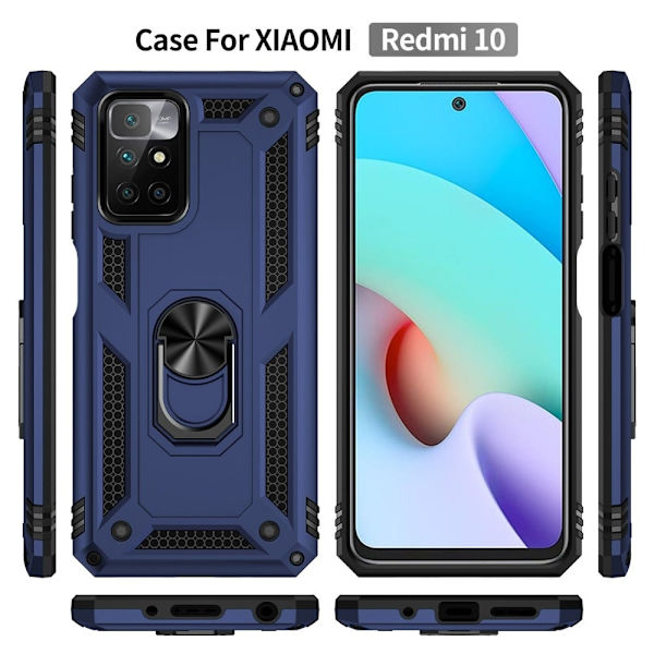 Bofink Combat Xiaomi Redmi 10 Etui - Blå Blue