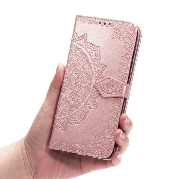 Mandala läder Xiaomi Redmi 7A fodral - Rosa Rosa