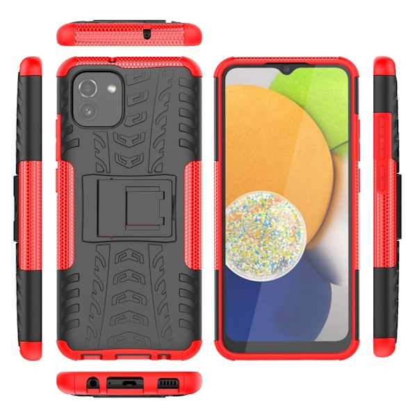 Offroad Suojakotelo Samsung Galaxy A03 - Punainen Red