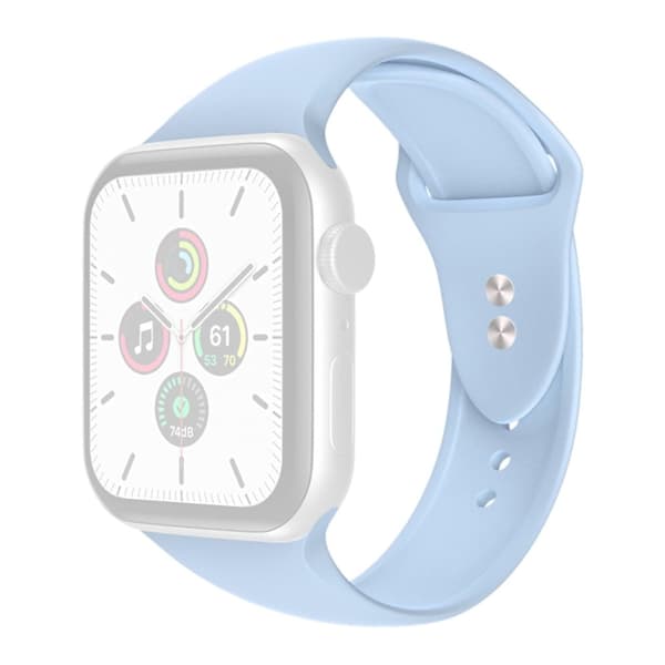 Apple Watch Series 8 (41mm) enkel silikone-urrem - Blå Lilla Blue