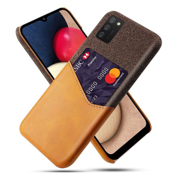 Bofink Samsung Galaxy A02s cover med kortholder - Orange Orange